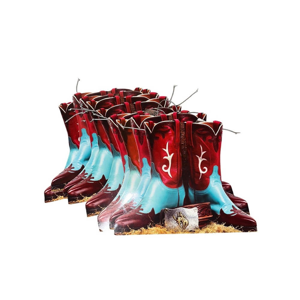 Cowboy Boot Themed Shaped Gift Bags #10 Party Cowgirl‎